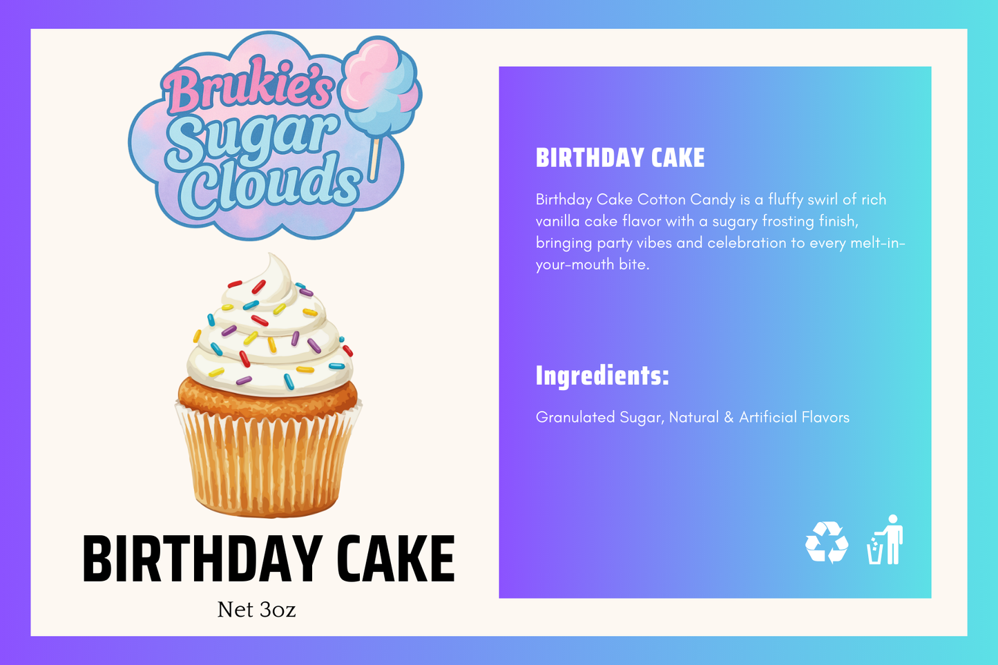 Party Package (3oz) Cotton Candy