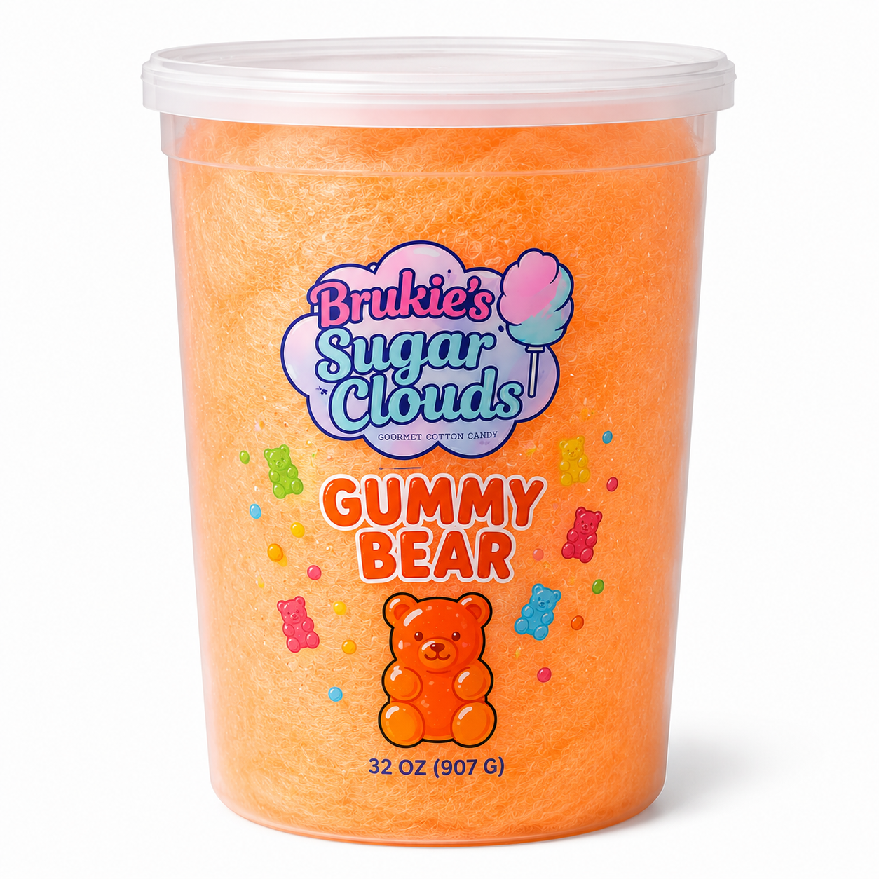 Brukie Sugar Clouds Gourmet Cotton Candy