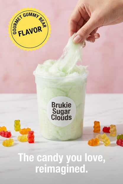 Brukie Sugar Clouds Gourmet Cotton Candy (32oz)