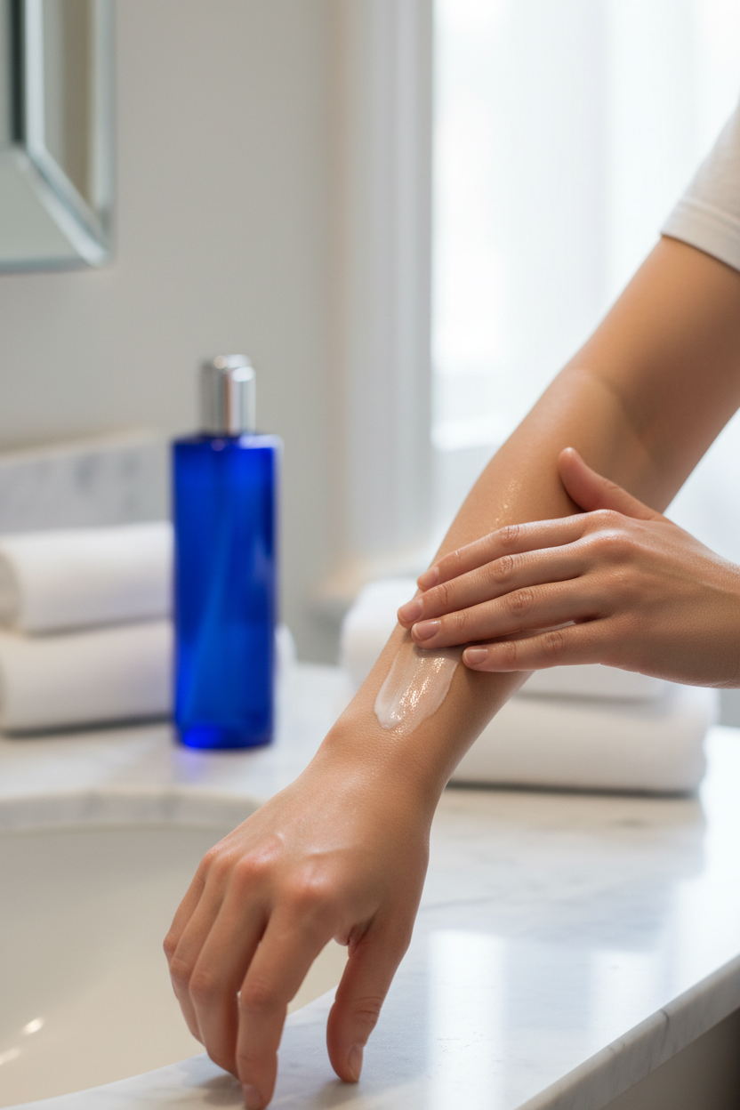 OMH Lotion In-Use Lifestyle