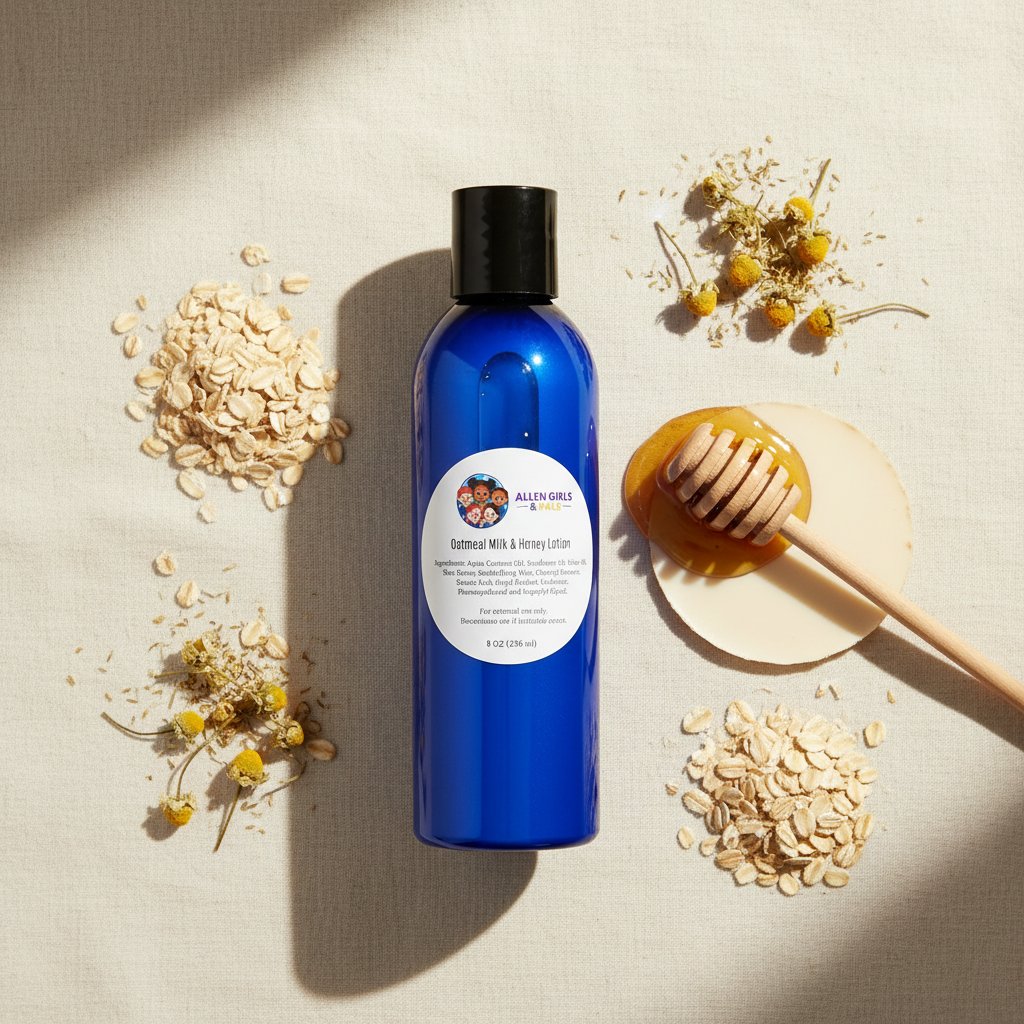 OMH Lotion Ingredient Flat Lay