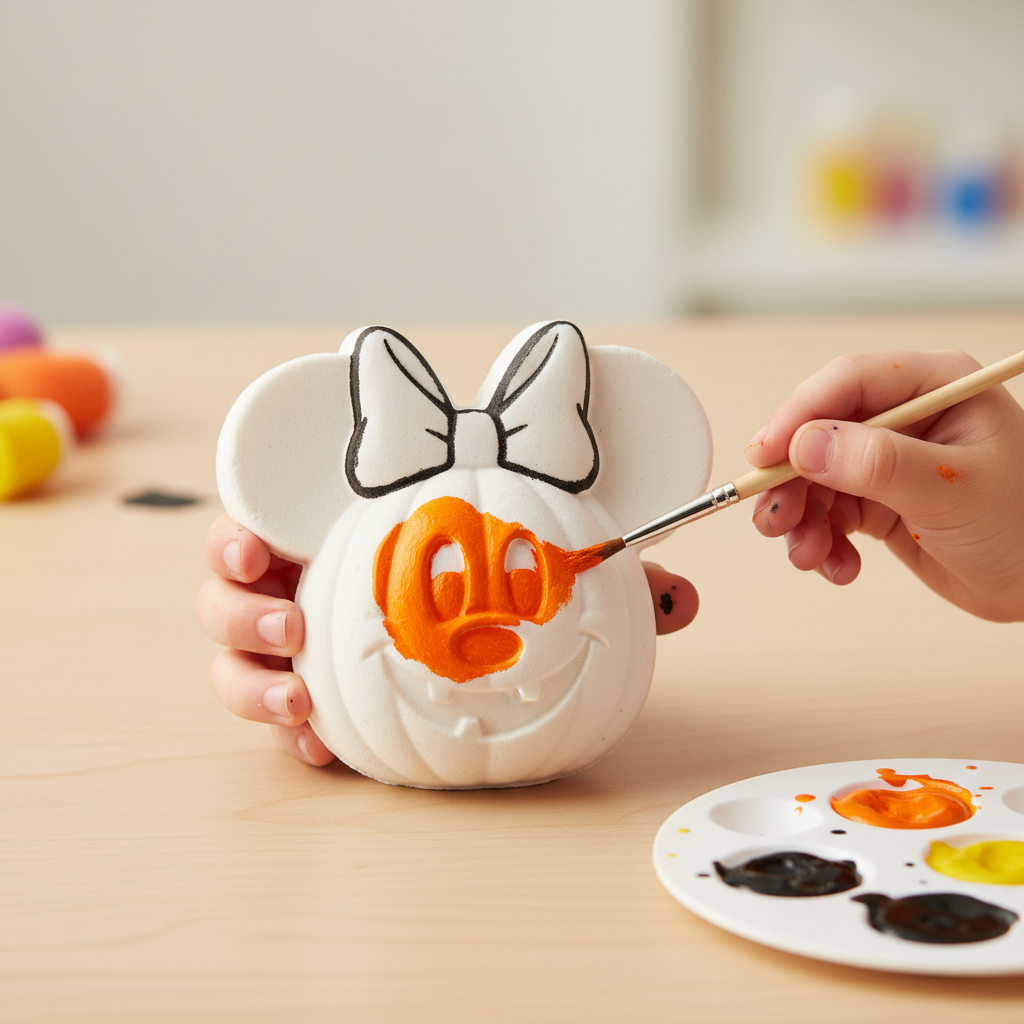 Pumpkin Minnie - Child Painting